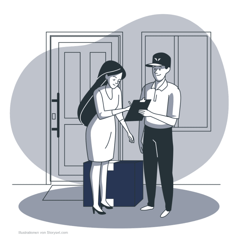 Grosse Drohnensets per Speditionsversand zurücksenden