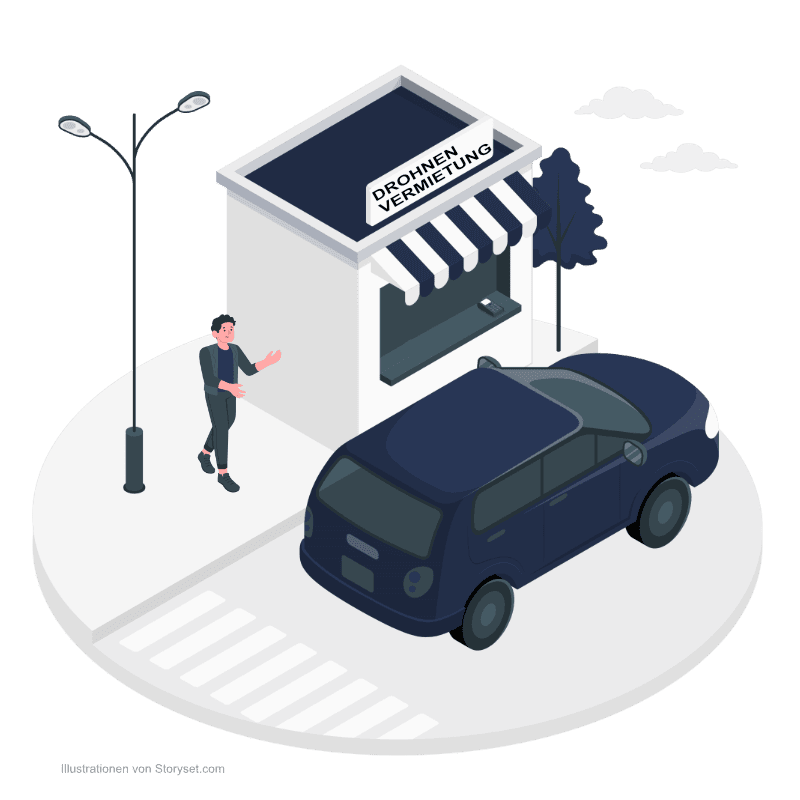 Mietdrohne im Lager Berlin zurückgeben